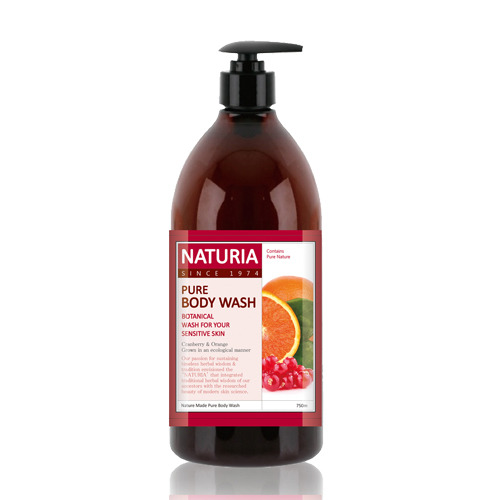 [NATURIA] Гель для душа КЛЮКВА/АПЕЛЬСИН Pure Body Wash (Cranberry &amp; Orange), 750 мл