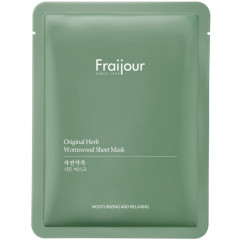 [Fraijour] Тканевая маска для лица РАСТИТЕЛЬНЫЕ ЭКСТРАКТЫ Original Herb Wormwood Sheet Mask, 1 шт * 23 мл