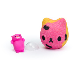[2Alpacas] Бомбочка для ванны Catobomb Pink-yellow кошка розово-желтая, 225 гр.