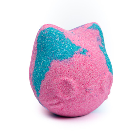 [2Alpacas] Бомбочка для ванны "Catobomb Pink-Blue" кошка двухцветная розово-голубая, 235 гр.