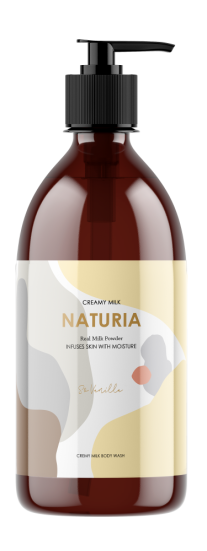 [NATURIA] Гель для душа ВАНИЛЬ Creamy Milk Body Wash - So vanilla, 750 мл