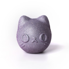 [2Alpacas] Бомбочка для ванны "Catobomb Purple Cat" кошка фиолетовая, 235 гр.
