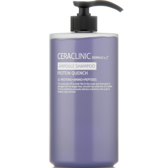 [CERACLINIC] Шампунь для волос Восстановление и Питание DERMAID 4.0 Ampoule Shampoo Protein Quench, 500 мл